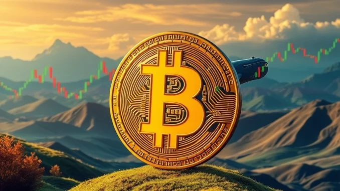 A chart illustrating Bitcoin market trends with key support and resistance levels, indicating the dynamic BTC price action.