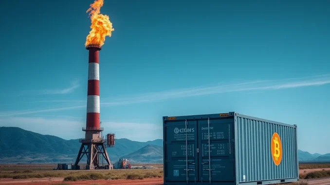 Bitcoin Mining Breakthrough: UK Oil Firms Harness Natural Gas for Crypto Profits UK oil firms pioneering Bitcoin mining with flared natural gas, optimizing energy use.