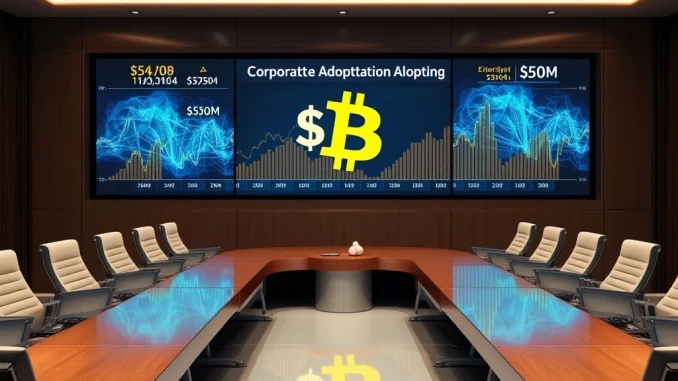 Antelope Enterprise's $50M Bitcoin investment in a corporate boardroom setting