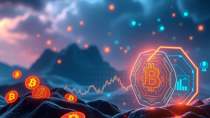 Bitcoin news featuring Bakkt's stock drop and crypto infrastructure shift