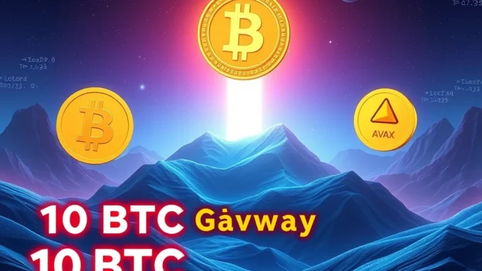 BlockDAG leading crypto presale with 10 BTC giveaway