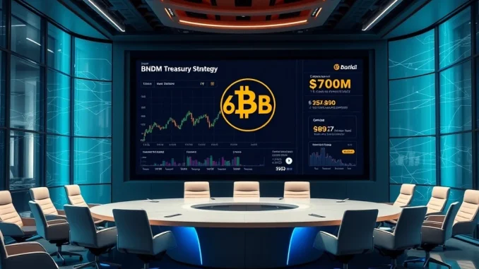 Windtree Therapeutics' $700M BNB treasury strategy displayed on digital charts