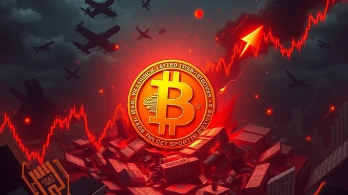 Bitcoin price crashing amid geopolitical tensions and Fed uncertainty