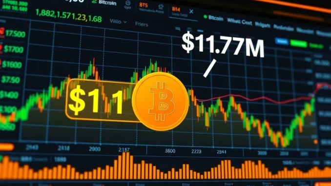 Bitcoin price surge with $11.77M long positions signaling bullish market confidence