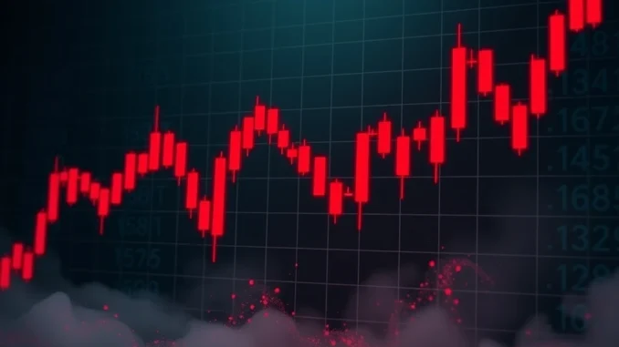 Bitcoin News Alert: Bearish Patterns Threaten a 9.64% Price Drop – What’s Next? Bitcoin price chart showing bearish patterns and potential drop