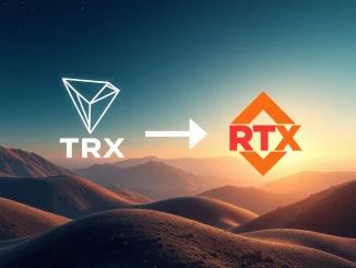 Visualizing the astounding shift in crypto investment from Tron (TRX) to Remittix (RTX), highlighting a key trend in Bitcoin News Today.