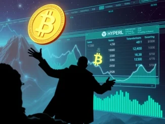 Visualizing a significant Bitcoin OG transaction on the Hyperliquid decentralized exchange, indicating a major crypto market move.