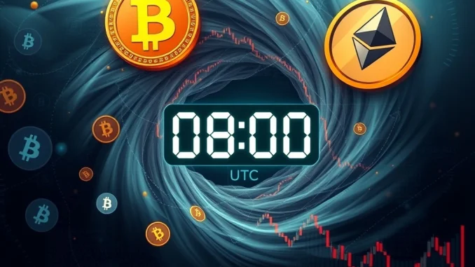 Urgent Bitcoin Options: $3.8 Billion Set to Expire on August 22, What's Next? A digital clock showing the August 22 date, symbolizing the massive Bitcoin options expiry and its potential market impact.