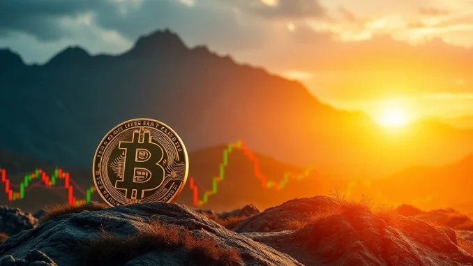 A visual representation of significant market volatility following a major Bitcoin and Ethereum crypto options expiry.