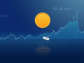A calm Bitcoin price chart showing no crypto market reaction to an unverified prediction.