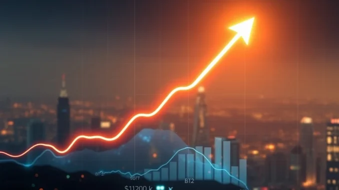 Bitcoin price chart illustrating its current stability above $117,400 and the potential for a $120k breakout.