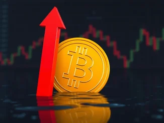 Chart showing a significant Bitcoin price drop, reflecting the recent market downturn and Bitcoin price volatility.