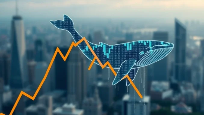 Bitcoin price chart showing a significant drop following Galaxy Digital's massive institutional selling.