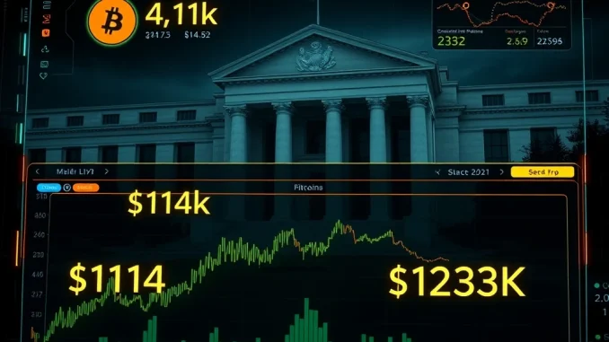 Bitcoin News: Will the FOMC Decision Spark a $123K Breakout or $114K Collapse? Bitcoin price chart hovering between key support and resistance levels ahead of FOMC decision