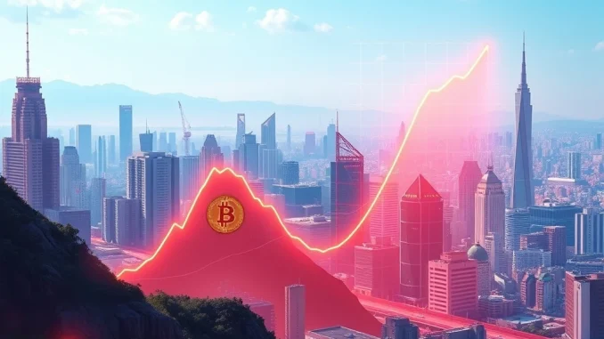 A chart illustrating a Bitcoin price prediction reaching $140,000, influenced by Elliott Wave theory, before a potential bear market.
