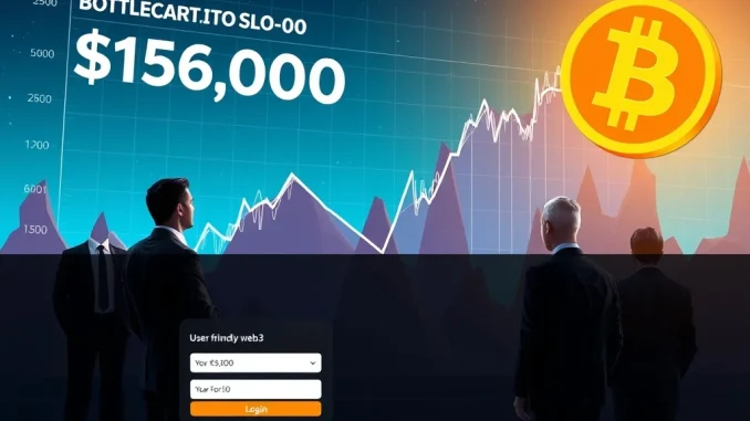 Bitcoin Price Forecast: Unlocking the $150,000 Horizon by 2025 Chart showing Bitcoin price surging towards $150,000, illustrating the ambitious Bitcoin price prediction driven by institutional demand.