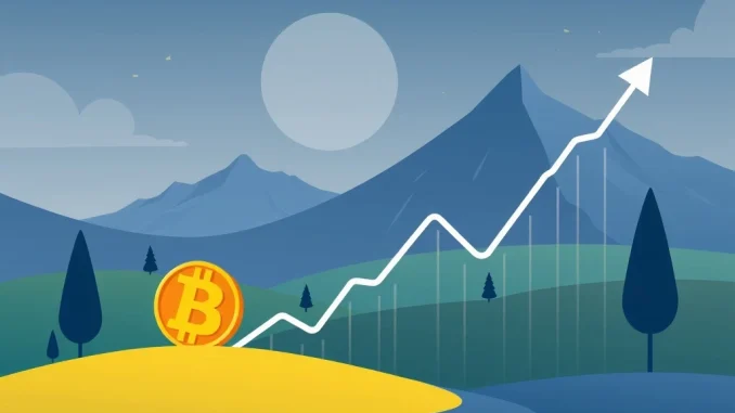 Chart showing Bitcoin price volatility after a major Galaxy Digital BTC sale, highlighting market resilience and recovery.