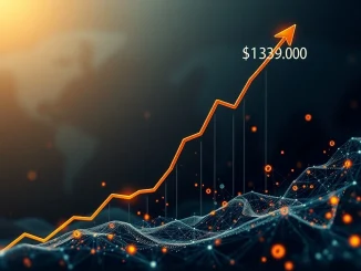 Chart showing Bitcoin price rising steadily towards a $139,000 target, reflecting the CryptoQuant BTC analysis.