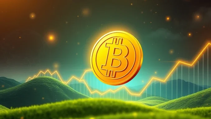 Bitcoin Price Achieves Remarkable $114,000 Milestone A digital graph illustrating the Bitcoin price soaring past $114,000, representing a significant BTC market surge.