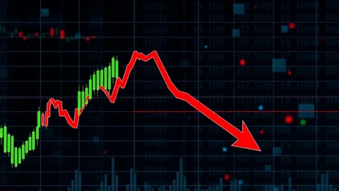 A chart depicting Bitcoin's recent price dip and Ethereum's significant ETF inflows, highlighting current crypto market trends.