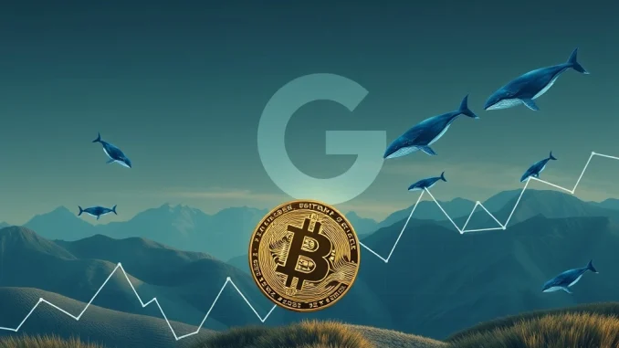 A visual representation of the Bitcoin price dropping due to significant institutional selling, leading to crypto liquidations.