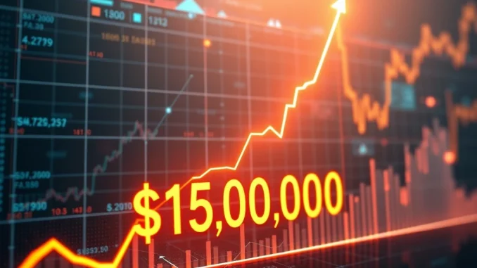 Analyst's chart predicting Bitcoin's astonishing rise to $150K, highlighting a strong Bitcoin price prediction.