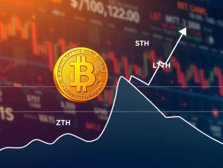 A chart depicting a potential Bitcoin price pullback, illustrating the impact of short-term holder selling pressure on market dynamics.