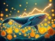 A digital whale influencing the Bitcoin price, symbolizing institutional investor impact on the crypto market.