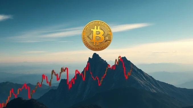 Chart showing Bitcoin price resilience after significant crypto liquidations, indicating a market rebound.