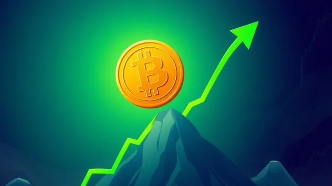 Bitcoin price chart showing strong resilience above a key support level, indicating potential for a rally in the crypto market.