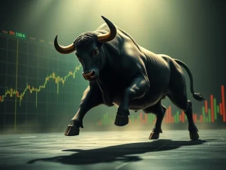 A dynamic Bitcoin price chart showing a retest of the $115K-$116K neckline, symbolizing bullish defense and potential upward movement.