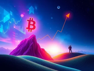 A dynamic chart showing Bitcoin price surging towards $130K, illustrating the potential 2025 Bitcoin bull run.