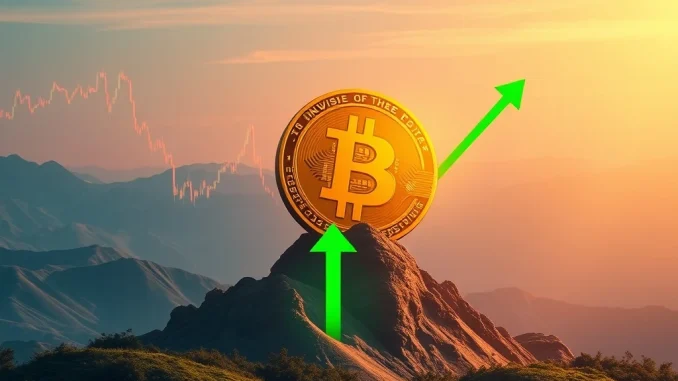 Chart showing Bitcoin price forming an inverse head and shoulders pattern, signaling a potential surge towards a $144K target.