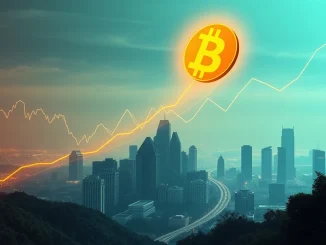 A chart showing a dramatic Bitcoin price surge past $118,000, illustrating the incredible growth fueled by institutional adoption.