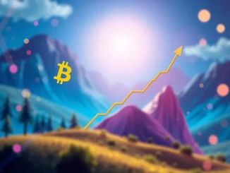 A chart showing Bitcoin's price soaring past $112,000, signifying a major market rally and robust Bitcoin price performance.