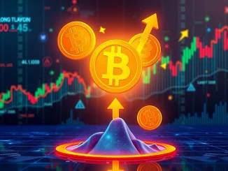 Chart showing Bitcoin profit-taking, with some dips amidst a general upward trend, symbolizing market resilience and long-term Bitcoin holder confidence.