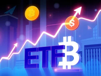 Charts showing a strong Bitcoin rebound and SUI crypto surge, reflecting significant crypto market cap growth driven by ETF speculation.