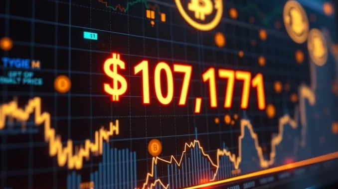 Bitcoin Soars to Record $107,171 Monthly Close – What’s Next? Bitcoin price chart showing record high monthly close at $107,171