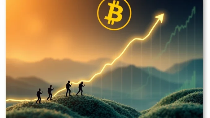A visual representation of Bitcoin short-term holders rapidly accumulating BTC, highlighting significant market activity and investment trends.