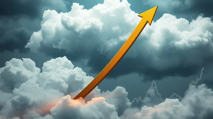 Chart showing a resilient Bitcoin uptrend despite the recent crypto pullback caused by US PPI data.