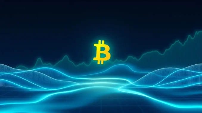 Chart depicting stable Bitcoin volatility, indicating a calm period for Bitcoin price in the crypto market.