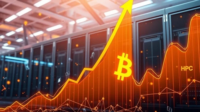 Bitdeer Revenue Surges: Q2 Performance Signals Strong Growth in Bitcoin Mining A vibrant chart showing significant growth in Bitdeer Revenue, symbolizing strong performance in Bitcoin mining operations.