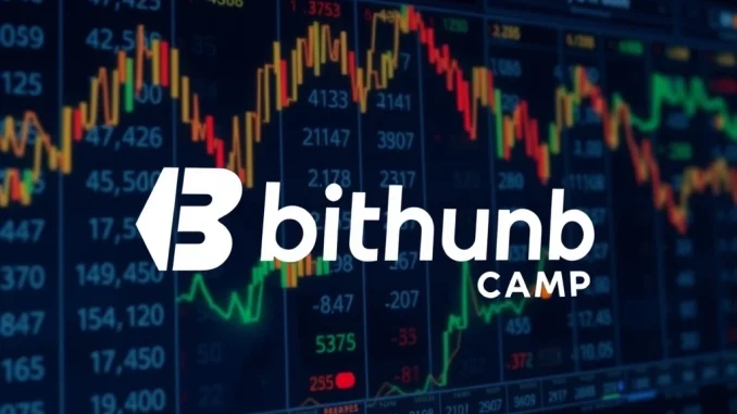 Bithumb exchange logo next to Camp Network (CAMP) logo, symbolizing the new Bithumb listing for KRW trading.