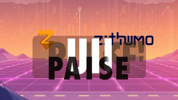 Bithumb's temporary ZETA token deposit and withdrawal suspension for the upcoming ZetaChain network upgrade.