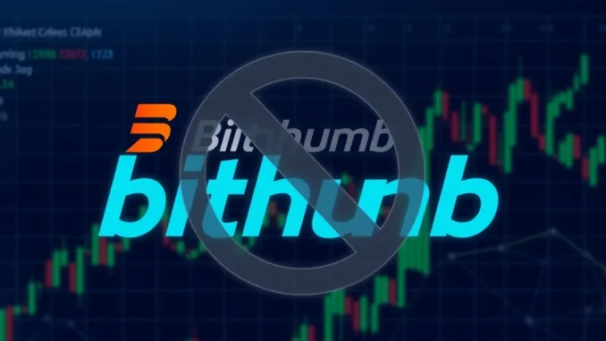 Bithumb ZRC suspension due to network issue, impacting Zirket deposits and withdrawals on the Korean crypto exchange.