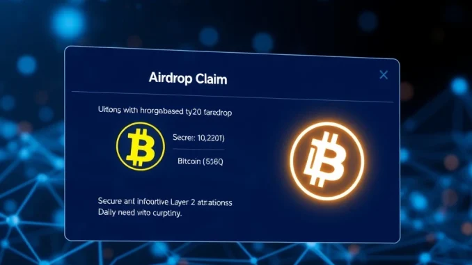 An illustration of the Bitlayer airdrop claim checker interface, showing users verifying their token allocations on a Bitcoin Layer 2 network.