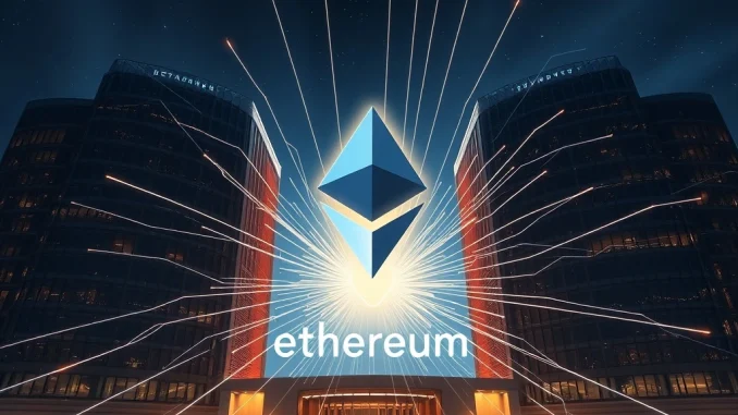 A corporate entity, BitMine Immersion, staking a significant portion of Ethereum, highlighting the growing trend of institutional Ethereum adoption.
