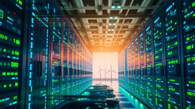 Bitzero's data center powered by renewable energy, symbolizing sustainable Bitcoin mining and HPC expansion.