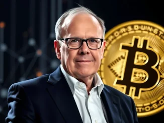 Larry Fink, BlackRock CEO, discussing Bitcoin as a crucial digital gold asset against currency debasement.