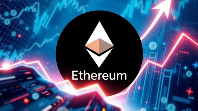 A visual representation of the rapid growth of BlackRock's Ethereum ETF, symbolizing its $10 billion milestone and its impact on institutional crypto investment.